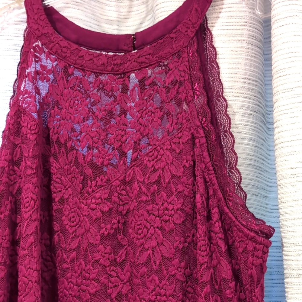 Torrid Burgundy Lace Bodysuit - 3X - NWT